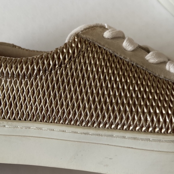 Leather and Gold J Slides Sneakers - Picture 2 of 5
